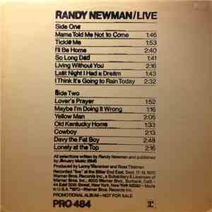 Randy Newman - Live download free