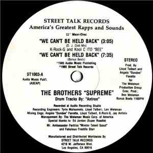 The Brothers "Supreme" - We Can't Be Held Back download free