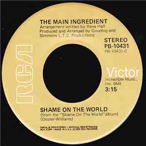 The Main Ingredient - Shame On The World download free